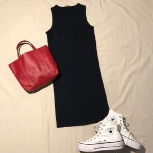 Body con navy blue dress